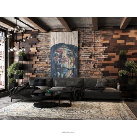 Декоративная панель SLIM Honey 4 (297*99*5мм) Decoplume - 2