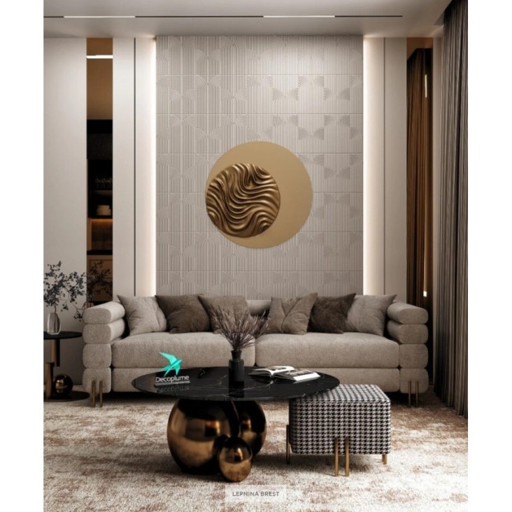 Декоративная панель SLIM Wave 2 (297*99*5мм) Decoplume