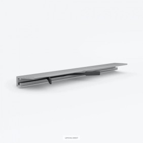 Микроплинтус LACONISTIQ Micro 11 mini Чёрный матовый RAL9005 (11х5х2000мм) 5 зажимов в комплекте