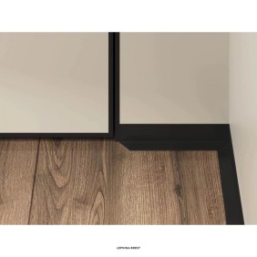 Микроплинтус LACONISTIQ Micro-L угловой Белый муар RAL9016 (25,8х16,2х5х2450мм) 7 зажимов в комплекте - 2
