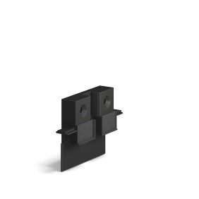 Соединитель FIXAT-T, для теневого плинтуса LIGHT DOORS и теневой рейки CLASSIC, Черный Муар (73х55х16мм) полимерный. - 2