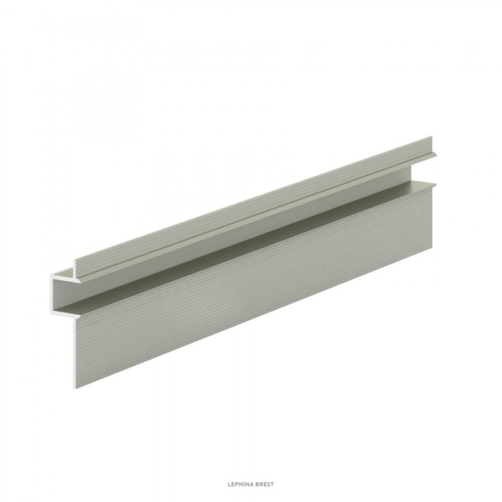 Теневая рейка LACONISTIQ CLASSIC Чёрный МУАР RAL9005 (8,8х10,7х3000мм) вставка FLEX в комплекте
