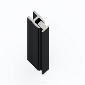 Теневая рейка LACONISTIQ DUAL mini, под панели и керамог. Светлое золото Анод (6х10х3000мм. зазор 3.5мм) вставка FLEX в комплекте - 2