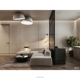 Теневая рейка LACONISTIQ Light Св. золото анодированное (45,7*15,45*3000мм.) под подсветку, вставка FLEX в комплекте - 3