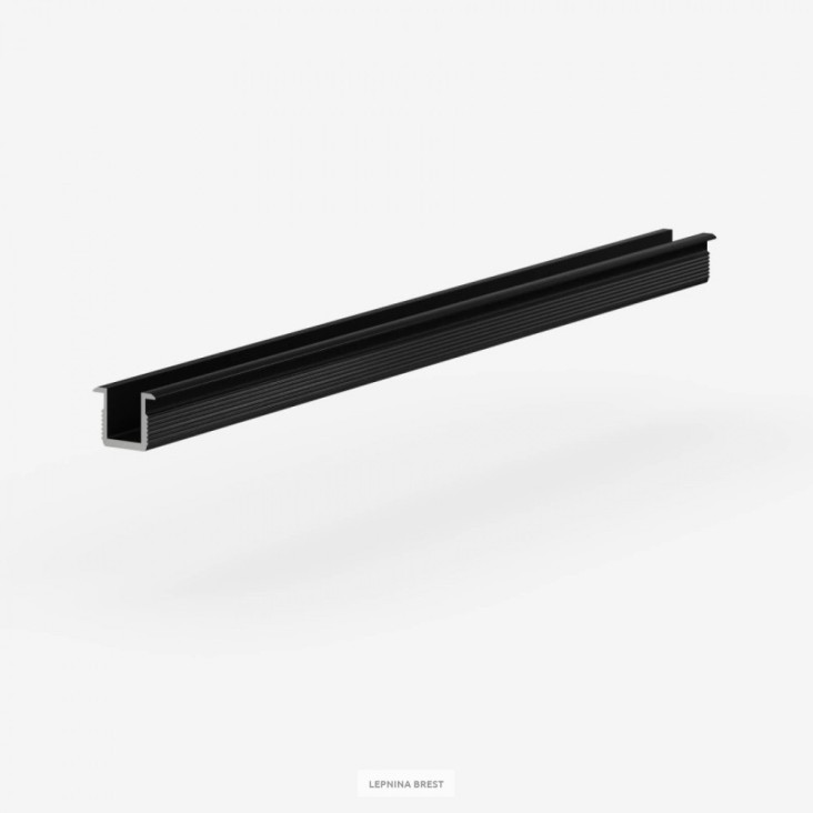 Защелка для теневой рейки Light MINI под обои, Светлое золото Анод (11,3*16*3000мм)