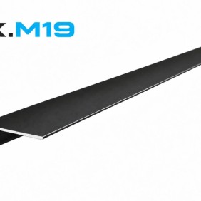 Мини-плинтус OXIFORM Minimal OX.M19, черный анод, 7 зажимов в комплекте - 1