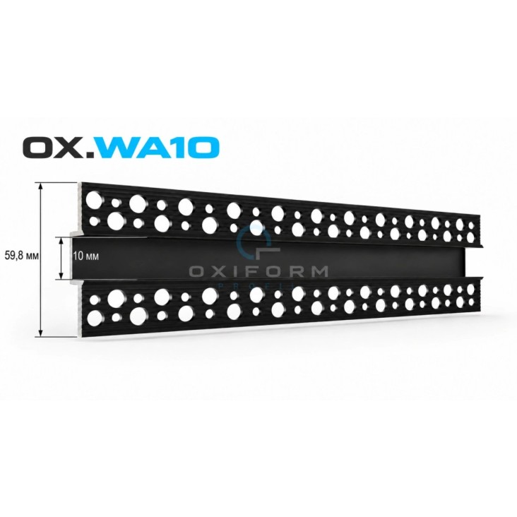 Профиль с теневым зазором OXIFORM Wall OX.WA10, черный