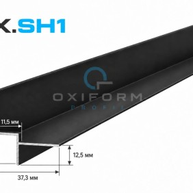 Карниз потолочный с теневым зазором OXIFORM Shadow OX.SH1, черный