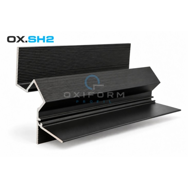 Карниз потолочный с теневым зазором OXIFORM Shadow OX.SH2, черный