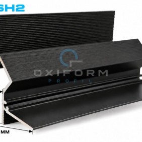 Карниз потолочный с теневым зазором OXIFORM Shadow OX.SH2, черный