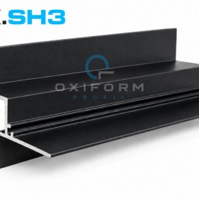 Карниз потолочный с теневым зазором OXIFORM Shadow OX.SH3, черный - 1