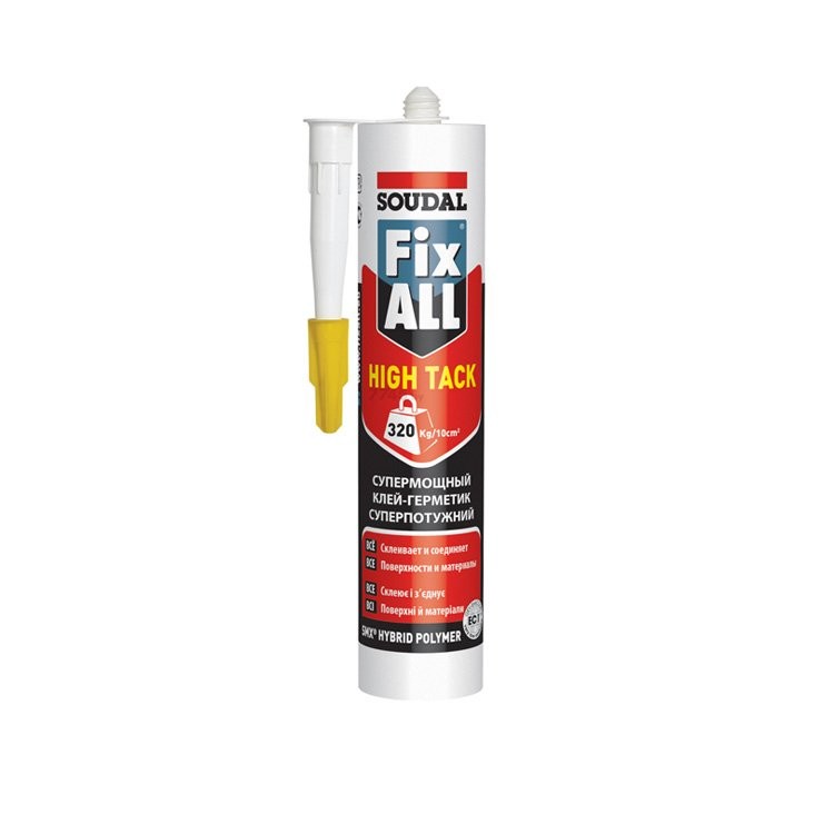 Клей супермощный SOUDAL FIXALL HIGH TACK (290 мл)