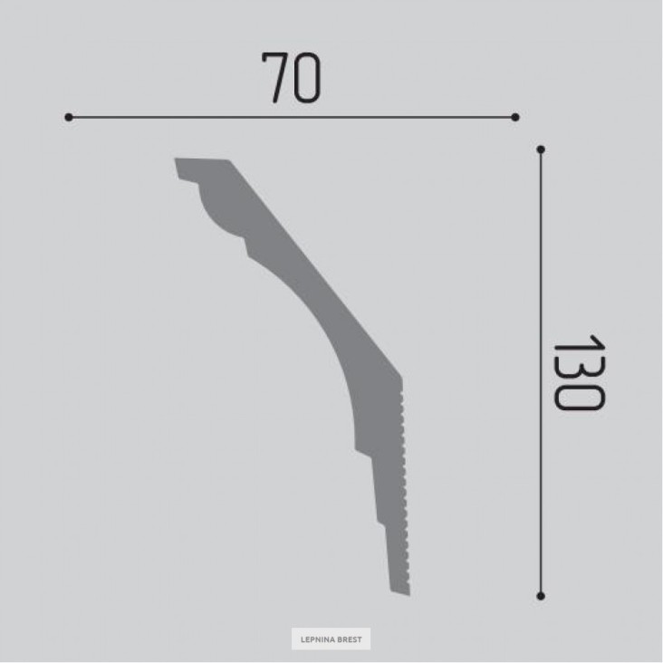 Плинтус потолочный Де-Багет П10 130/70