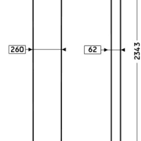 Пилястра 4.20.202 - 260 мм - 5