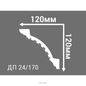 Плинтус потолочный Де-Багет Декор ДП 24/170 - 3