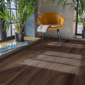 Кварцвиниловый паркет AquaFloor Chevron Glue AF2559PGCh - 1