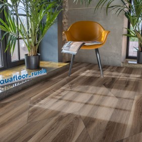 Кварцвиниловый паркет AquaFloor Chevron Glue AF2558PGCh - 1