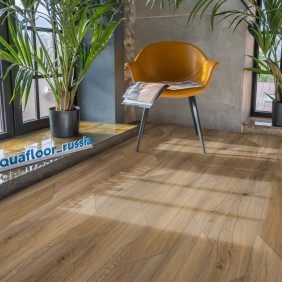 Кварцвиниловый паркет AquaFloor Chevron Glue AF2556PGCh - 1