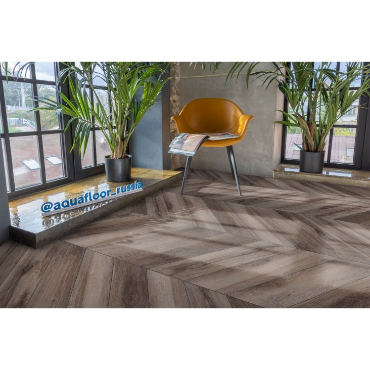 Кварцвиниловый паркет AquaFloor Chevron Glue AF2554PGCh