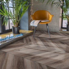 Кварцвиниловый паркет AquaFloor Chevron Glue AF2554PGCh - 1