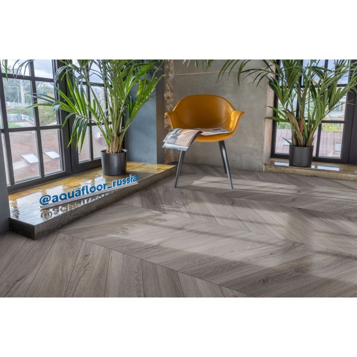Кварцвиниловый паркет AquaFloor Chevron Glue AF2553PGCh