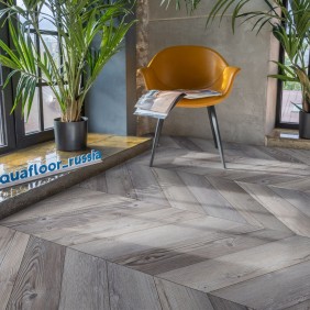 Кварцвиниловый паркет AquaFloor Chevron Glue AF2552PGCh - 1