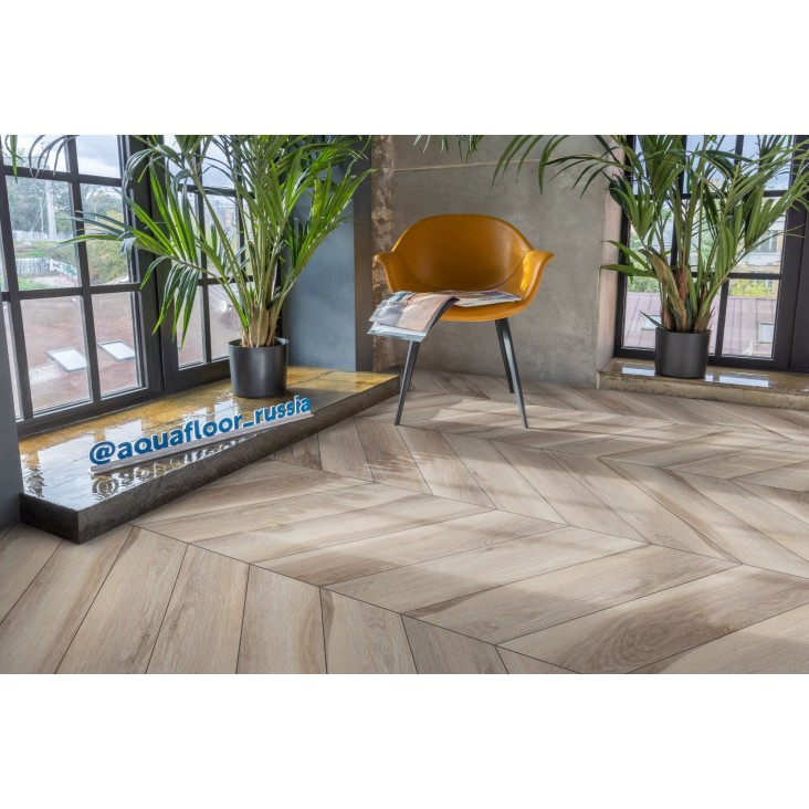 Кварцвиниловый паркет AquaFloor Chevron Glue AF2551PGCh