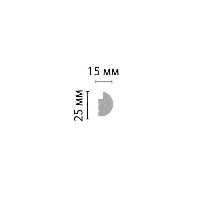 Завершающая планка D327-1 к панели D327 Decomaster