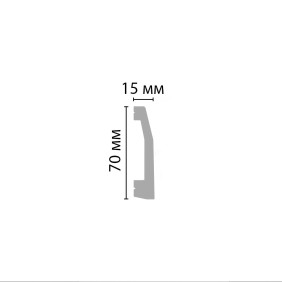 Плинтус напольный D125 Decomaster (70*15*2000мм) - 2