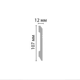 Плинтус напольный D105 Decomaster (107*12*2000 мм) - 2