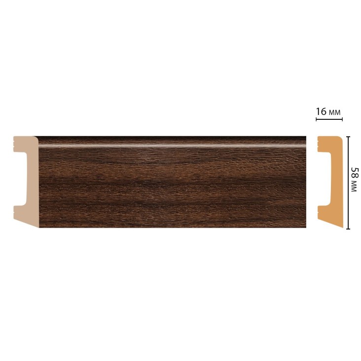 Плинтус цветной D234-438 Decomaster