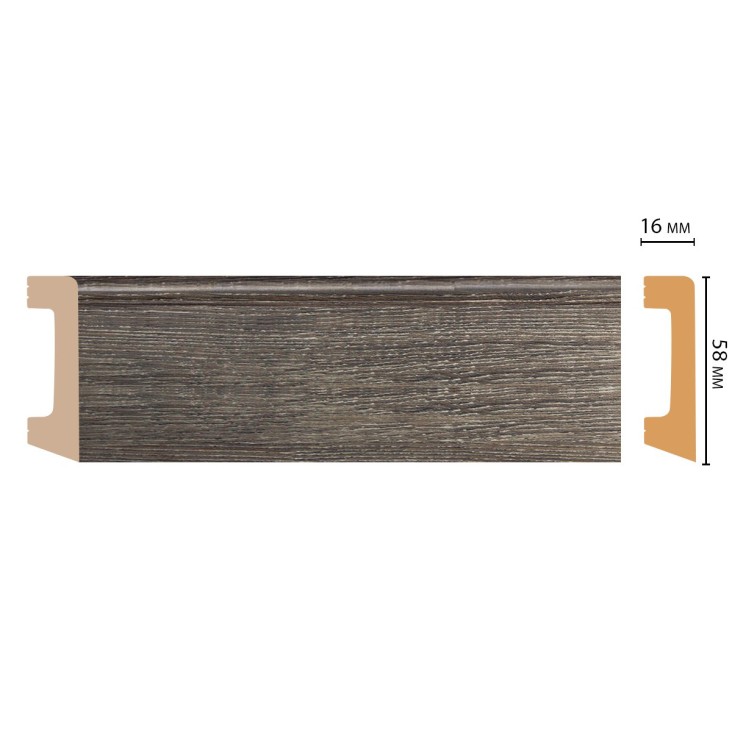 Плинтус цветной D234-86 Decomaster