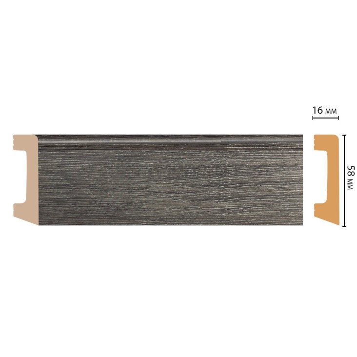 Плинтус цветной D234-87 Decomaster