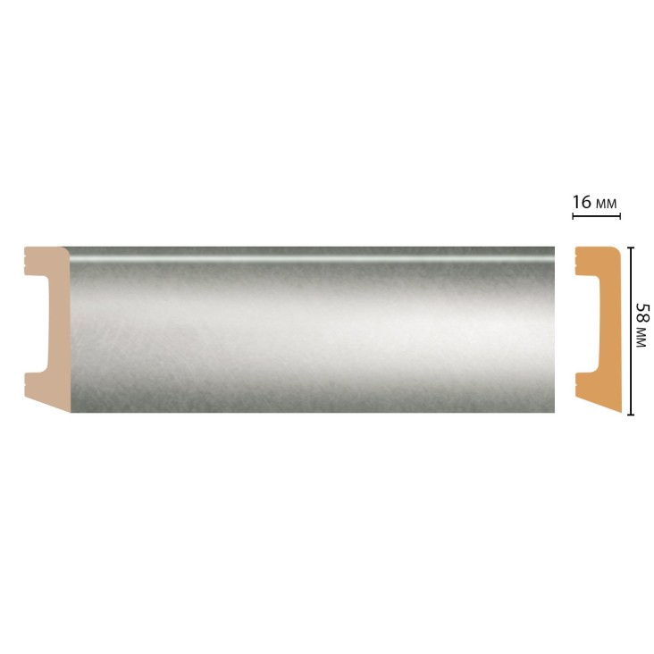 Плинтус цветной D234-375 Decomaster