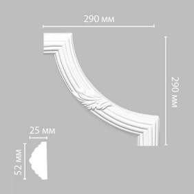 Угол к молдингу с орнаментом 98020-2 Decomaster