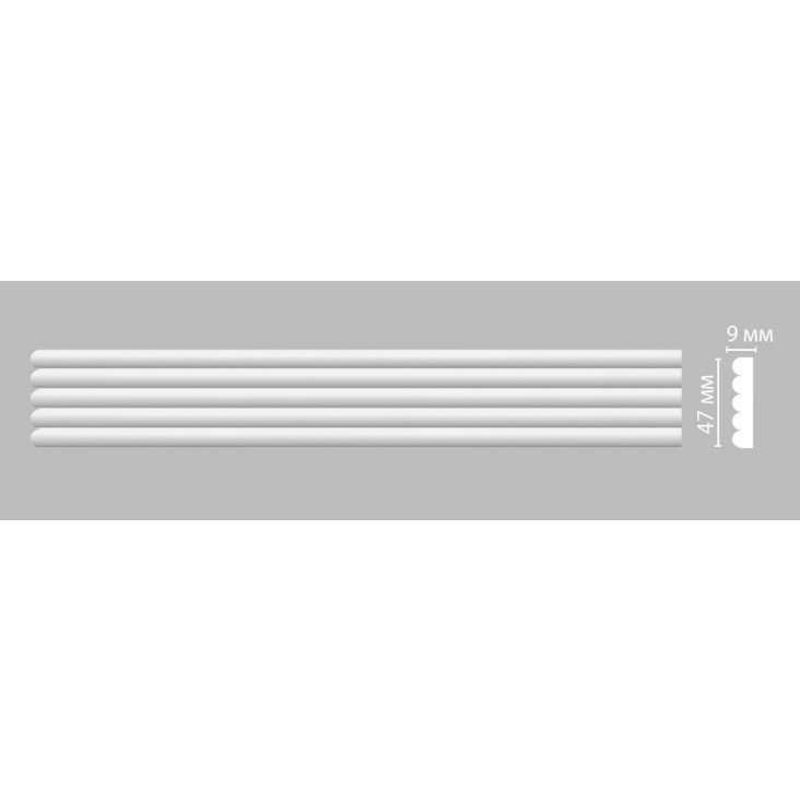 Молдинг гладкий 97607 Decomaster
