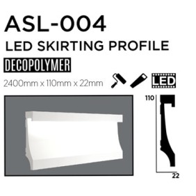 Плинтус напольный под подсветку ASL004 - 1