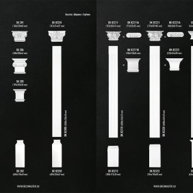 Капитель к пилястре DK-82211A Decomaster - 1