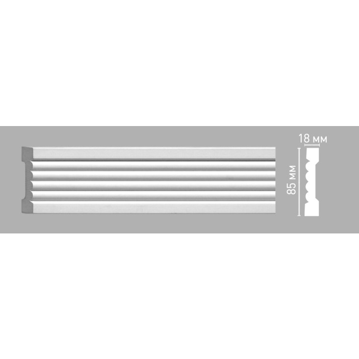 Молдинг гладкий 97206 Decomaster