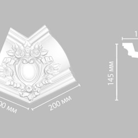 Угол внутренний DP217R Decomaster (для карниза потолочного) - 0