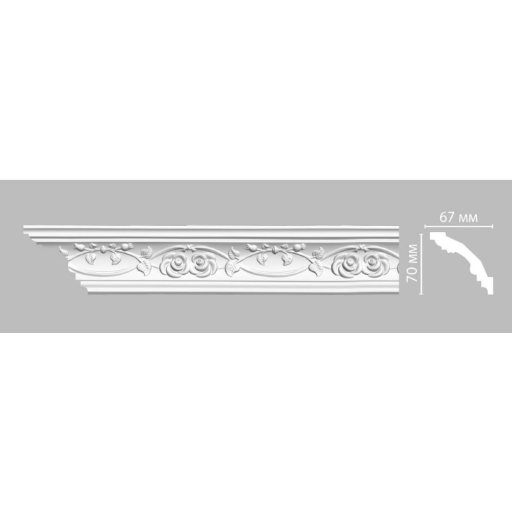 Карниз с орнаментом DT9815 (плинтус потолочный)