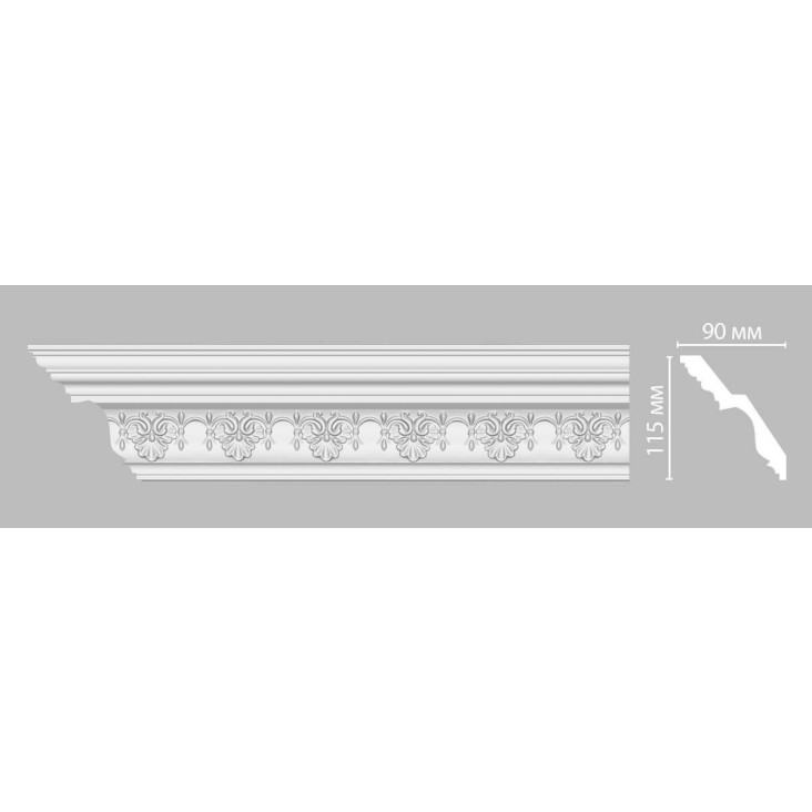 Карниз с орнаментом DT9851 (плинтус потолочный)