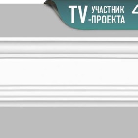 Карниз гладкий гибкий 96321 (плинтус потолочный)