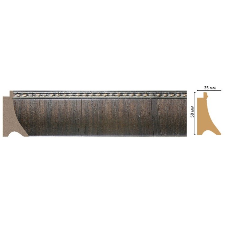Интерьерный багет 548-133 DECOMASTER
