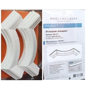 Угол к молдингу гладкому WL1-C1 (комплект 4 шт) - 2