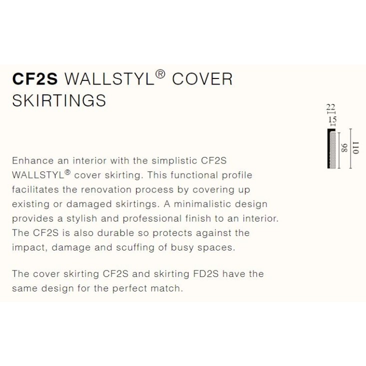 Шторный карниз CF2S Wallstyl