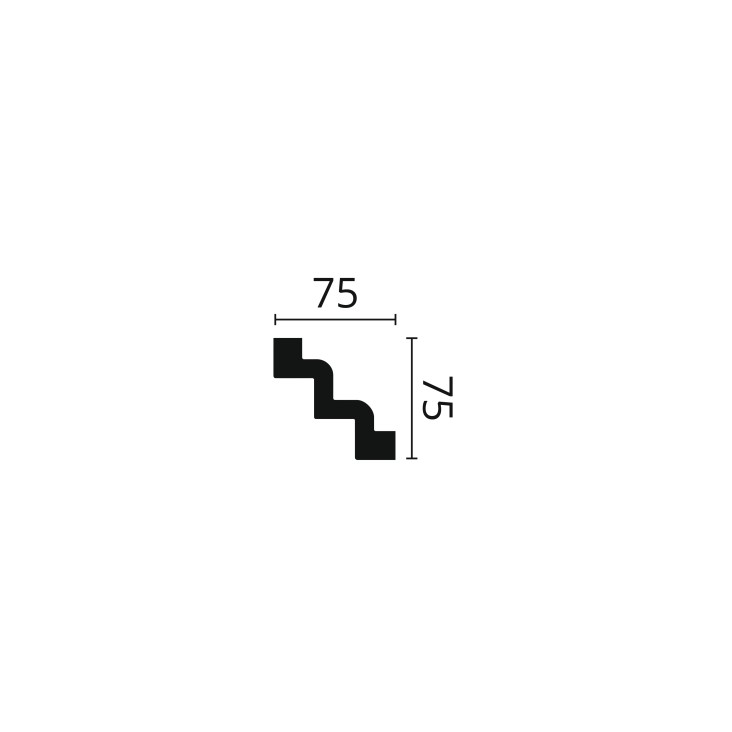 Карниз гладкий Z52 (плинтус потолочный) Arstyl