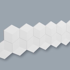 Декоративная 3D панель CUBE (Соты) Arstyl