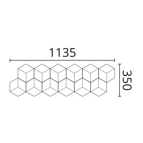Декоративная 3D панель CUBE (Соты) Arstyl - 1
