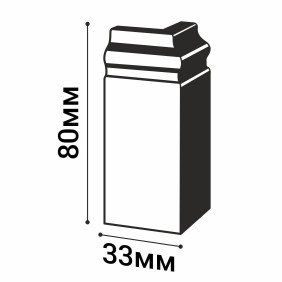 Угол внешний XPS POLYMER Н80 - 2